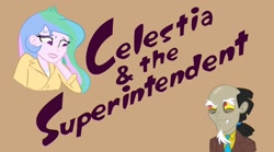 Size: 1698x947 | Tagged: safe, artist:arsenic_iii, artist:liquid plasma, imported from derpibooru, discord, princess celestia, equestria girls, 22 short films about springfield, equestria girls-ified, principal celestia, simpsons did it, steamed hams, superintendent discord, the simpsons