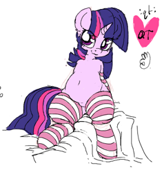 Size: 383x402 | Tagged: safe, artist:yoditax, imported from derpibooru, twilight sparkle, chubby, clothes, cute, female, mare, simple background, socks, solo, striped socks, twiabetes, white background