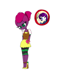 Size: 1024x1365 | Tagged: safe, artist:galaxiedream, imported from derpibooru, fizzlepop berrytwist, rarity, tempest shadow, equestria girls, my little pony: the movie, alternate hairstyle, clothes, dress, duo, equestria girls-ified, female, high heels, one eye closed, shoes, simple background, transparent background, wink