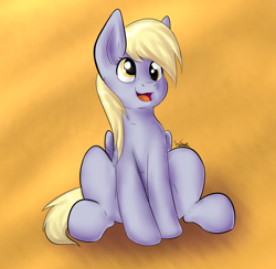 Size: 1326x1295 | Tagged: safe, artist:wave-realm, imported from derpibooru, derpy hooves, pegasus, pony, cute, female, happy, sitting, solo