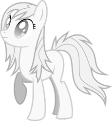 Size: 800x871 | Tagged: safe, artist:littlestarwanderer, imported from derpibooru, oc, oc only, oc:boo, ghost pony, pony, fallout equestria, fallout equestria: project horizons, female, mare, raised hoof, simple background, smiling, solo, transparent background