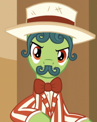 Size: 650x817 | Tagged: safe, imported from derpibooru, screencap, sideshow slim, pony, viva las pegasus, cropped, facial hair, moustache, solo