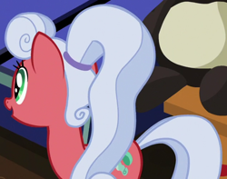 Size: 636x502 | Tagged: safe, imported from derpibooru, screencap, silver waves, earth pony, pony, viva las pegasus, cropped, las pegasus resident, ponytail, solo