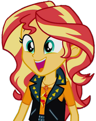 Size: 733x923 | Tagged: safe, artist:thebarsection, imported from derpibooru, sunset shimmer, equestria girls, equestria girls series, clothes, cute, female, geode of empathy, open mouth, shimmerbetes, simple background, solo, transparent background