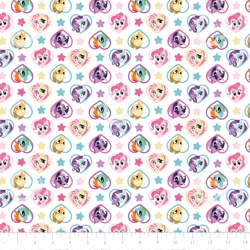 Size: 1500x1500 | Tagged: safe, imported from derpibooru, applejack, fluttershy, pinkie pie, rainbow dash, rarity, twilight sparkle, alicorn, cute, fabric, happy, heart, mane six, mlp refresh collection fabric, pattern, starry eyes, twilight sparkle (alicorn), wingding eyes