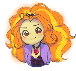 Size: 601x562 | Tagged: safe, artist:kkuyo, imported from derpibooru, adagio dazzle, equestria girls, adoragio, cute, female, gem, looking at you, simple background, siren gem, smiling, solo, transparent background