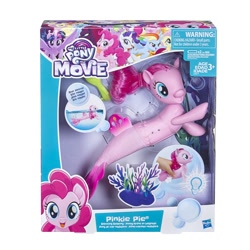 Size: 1500x1500 | Tagged: safe, imported from derpibooru, pinkie pie, seapony (g4), my little pony: the movie, box, irl, official, photo, seaponified, seapony pinkie pie, simple background, species swap, toy, white background