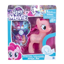 Size: 900x900 | Tagged: safe, imported from derpibooru, pinkie pie, rainbow dash, human, my little pony: the movie, box, hand, irl, irl human, official, photo, simple background, toy, white background