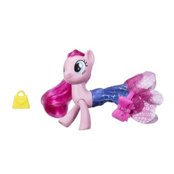 Size: 1500x1500 | Tagged: safe, imported from derpibooru, pinkie pie, seapony (g4), my little pony: the movie, clothes, dress, fashion style, irl, official, photo, seaponified, seapony pinkie pie, simple background, solo, species swap, toy, white background
