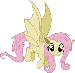 Size: 12569x12282 | Tagged: safe, artist:punzil504, imported from derpibooru, fluttershy, bat pony, pony, bats!, absurd resolution, cute, female, flutterbat, mare, race swap, shyabates, shyabetes, simple background, solo, transparent background, vector