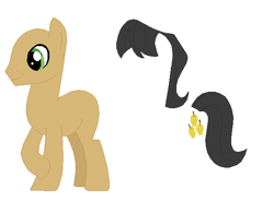 Size: 610x447 | Tagged: safe, artist:selenaede, imported from derpibooru, golden delicious, pony, apple family member, base, male, pony base, solo, stallion