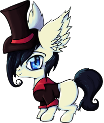 Size: 843x1000 | Tagged: safe, artist:awkwardlyanonymous, imported from derpibooru, oc, oc only, earth pony, pony, clothes, colt, hat, male, simple background, solo, top hat, transparent background