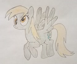 Size: 1024x849 | Tagged: safe, artist:amaryllisg, imported from derpibooru, derpy hooves, pony, female, solo, traditional art