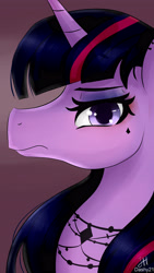 Size: 2160x3840 | Tagged: safe, artist:dashy21, imported from derpibooru, twilight sparkle, pony, female, goth, solo