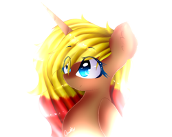 Size: 1024x814 | Tagged: safe, artist:anasflow, imported from derpibooru, oc, oc only, pony, unicorn, bust, female, light, mare, portrait, solo