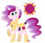 Size: 1945x1857 | Tagged: safe, artist:strawberry-spritz, imported from derpibooru, oc, oc only, pony, unicorn, armor, female, magical lesbian spawn, mare, offspring, parent:princess celestia, parent:tempest shadow, parents:tempestia, raised hoof, simple background, solo, transparent background, weird ship wednesday