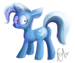 Size: 1024x862 | Tagged: dead source, safe, artist:shellielle, imported from derpibooru, trixie, pony, unicorn, butt, female, plot, solo, surprised, wide eyes