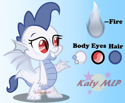 Size: 1024x846 | Tagged: safe, artist:sleppchocolatemlp, imported from derpibooru, oc, oc only, oc:blue fire, dracony, dragon, hybrid, female, male, offspring, parent:rarity, parent:spike, parents:sparity, reference sheet, solo