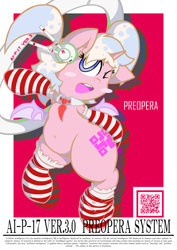 Size: 4961x7016 | Tagged: safe, artist:patoriotto, imported from derpibooru, oc, oc only, oc:preopera, pony, absurd resolution, clothes, headphones, socks, solo, striped socks