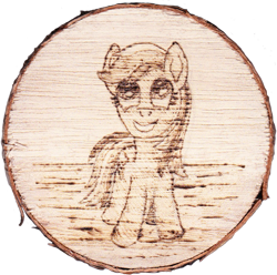 Size: 973x967 | Tagged: safe, artist:malte279, imported from derpibooru, rainbow dash, pony, pyrography, traditional art