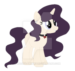 Size: 400x379 | Tagged: safe, artist:magicdarkart, imported from derpibooru, oc, oc only, pony, unicorn, female, mare, simple background, solo, transparent background, watermark