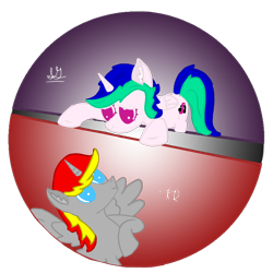 Size: 768x768 | Tagged: safe, artist:rubydeluxe, imported from derpibooru, oc, oc only, oc:holly dance, oc:rd, alicorn, pony, alicorn oc, digital art, horn, icon, looking down, looking up, simple background, transparent background, wings