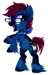 Size: 3139x4842 | Tagged: safe, artist:sorasku, imported from derpibooru, oc, oc only, oc:t-minus ten, pony, bandana, female, glasses, happy, rearing, simple background, solo, transparent background, unshorn fetlocks