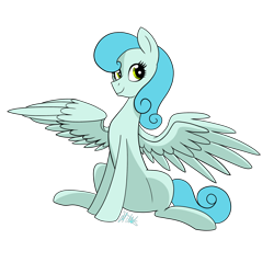 Size: 3000x3000 | Tagged: safe, artist:chelseawest, imported from derpibooru, oc, oc only, oc:waterwing, pegasus, pony, female, high res, mare, simple background, sitting, solo, transparent background