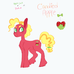 Size: 3500x3500 | Tagged: safe, artist:thebirbdraws, imported from derpibooru, applejack, pinkie pie, oc, earth pony, pony, fusion, solo