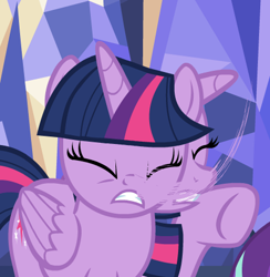 Size: 444x454 | Tagged: safe, imported from derpibooru, screencap, twilight sparkle, alicorn, a royal problem, great moments in animation, smear frame, solo focus, twilight sparkle (alicorn)