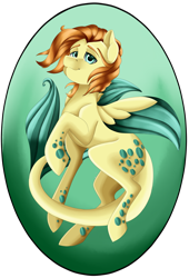 Size: 2494x3661 | Tagged: safe, artist:crecious, imported from derpibooru, oc, oc only, oc:coral charm, hybrid, original species, pony, high res, male, seapegasus, seaquestrian, solo, stallion