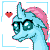 Size: 100x100 | Tagged: safe, artist:mojo1985, imported from derpibooru, ocellus, changedling, changeling, school daze, bust, cute, diaocelles, gif, heart, non-animated gif, pixel art