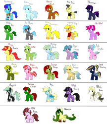 Size: 5000x5800 | Tagged: safe, artist:dyonys, imported from derpibooru, oc, oc only, oc:aquamarine pearl, oc:arctic glow, oc:autumn wind, oc:base drop, oc:daemon, oc:green tea, oc:icy shine, oc:lemon macaron, oc:lemon macaroon, oc:lighting cry, oc:lila petal, oc:magpie, oc:maya yamato, oc:mint feather, oc:morning dew, oc:nemesia, oc:night charm, oc:pink smoke, oc:quick hoof, oc:scarlet drop, oc:star gazer, oc:stella tenebris, oc:twinkle clover, oc:vega, oc:velvet cupcake, oc:velvet shine, oc:white rose, oc:wild rose, alicorn, bat pony, earth pony, pegasus, pony, unicorn, absurd resolution, accessories, accessory, alicorn oc, amputee, braid, chibi, clothes, curved horn, ear fluff, feather, female, freckles, mare, simple background, transparent background, unshorn fetlocks