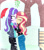 Size: 900x1016 | Tagged: safe, artist:cbear624, imported from derpibooru, starlight glimmer, sunset shimmer, human, equestria girls, spoiler:eqg specials, bench, blushing, christmas, clothes, duo, eyes closed, female, hat, holiday, jacket, kissing, lesbian, mistletoe, mittens, pants, santa hat, scarf, shimmerglimmer, shipping, snow, snowfall, surprise kiss