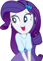 Size: 3000x4211 | Tagged: safe, artist:cloudy glow, artist:cloudyglow, imported from derpibooru, rarity, dance magic, equestria girls, spoiler:eqg specials, .ai available, absurd resolution, clothes, cute, open mouth, raribetes, simple background, skirt, transparent background, vector