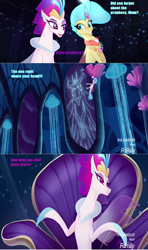 Size: 932x1572 | Tagged: safe, artist:kaijualpha1point0, imported from derpibooru, princess skystar, queen novo, storm king, seapony (g4), my little pony: the movie, dunces and dragons, spongebob squarepants