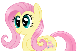 Size: 6506x4320 | Tagged: safe, artist:mfg637, imported from derpibooru, fluttershy, pegasus, pony, absurd resolution, cute, female, simple background, smiling, solo, transparent background, vector