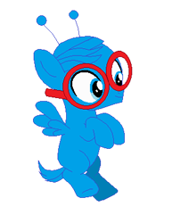 Size: 302x391 | Tagged: safe, imported from derpibooru, barry the fly, base used, glasses, maya the bee