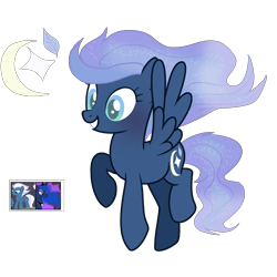 Size: 3000x3000 | Tagged: safe, artist:theapplebeauty, imported from derpibooru, oc, oc only, pegasus, pony, female, high res, magical lesbian spawn, mare, offspring, parent:night glider, parent:princess luna, simple background, solo, transparent background