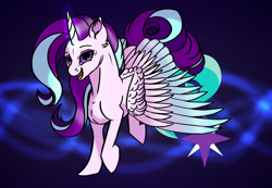 Size: 1024x709 | Tagged: safe, artist:splatterpaint-donkey, imported from derpibooru, starlight glimmer, alicorn, pony, alicornified, female, race swap, solo, starlicorn, xk-class end-of-the-world scenario