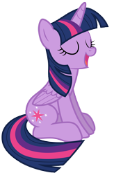 Size: 4591x7000 | Tagged: safe, artist:estories, imported from derpibooru, twilight sparkle, alicorn, pony, absurd resolution, eyes closed, female, mare, simple background, sitting, solo, transparent background, twilight sparkle (alicorn), vector