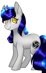 Size: 611x960 | Tagged: safe, artist:cheerymoon2017, imported from derpibooru, oc, oc only, oc:cappie, pony, male, simple background, solo, stallion