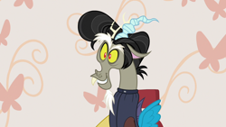 Size: 1280x720 | Tagged: safe, imported from derpibooru, screencap, discord, discordant harmony, alternate hairstyle, male, pompadour, solo