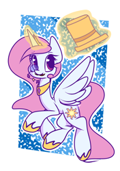 Size: 1200x1700 | Tagged: safe, artist:hedgehog-plant, imported from derpibooru, princess celestia, female, hat, magic, monocle, solo, telekinesis, top hat