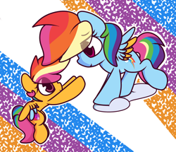 Size: 1756x1511 | Tagged: safe, artist:hedgehog-plant, imported from derpibooru, rainbow dash, scootaloo, cloud