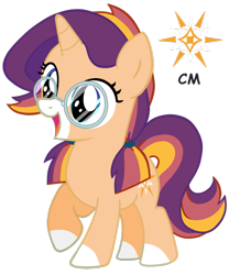 Size: 1024x1229 | Tagged: safe, artist:posey-11, imported from derpibooru, oc, oc only, pony, unicorn, female, filly, glasses, offspring, parent:starlight glimmer, parent:sunburst, parents:starburst, simple background, solo, transparent background