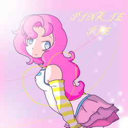 Size: 1000x1000 | Tagged: safe, artist:biscuitloveskitty, imported from derpibooru, pinkie pie, human, female, humanized, solo