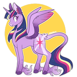 Size: 1000x1000 | Tagged: safe, artist:retromochi, imported from derpibooru, twilight sparkle, alicorn, ear fluff, female, leonine tail, mare, profile, simple background, smiling, solo, spread wings, transparent background, twilight sparkle (alicorn), unshorn fetlocks, wings