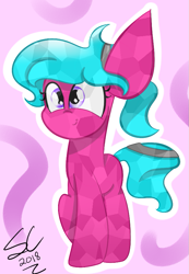 Size: 573x829 | Tagged: safe, artist:sugarcloud12, imported from derpibooru, oc, oc only, oc:rai, crystal pony, pony, blank flank, female, mare, solo