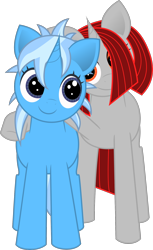 Size: 1256x2047 | Tagged: safe, artist:onil innarin, derpibooru exclusive, imported from derpibooru, oc, oc only, oc:ore pie, unicorn, cute, hug, looking at each other, oc x oc, ocbetes, shipping, simple background, smiling, transparent background, vector